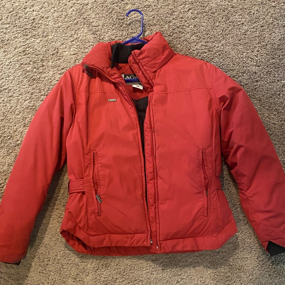 Red Columbia coat, size medium women’s